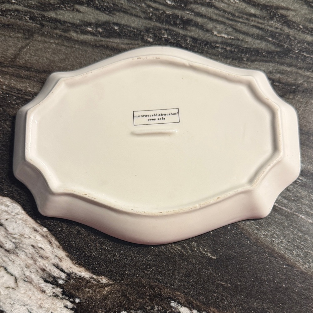Cream Decorative Tray with Text - Picture 3 of 3
